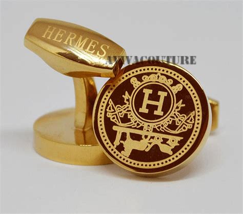 best hermes cufflinks|Hermes cufflinks gold and enamel.